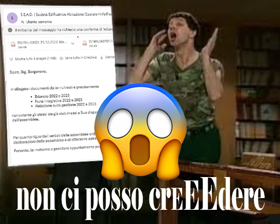 non ci posso credere