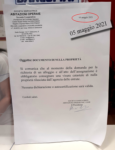 seao visione catastale